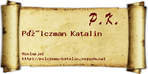 Pölczman Katalin névjegykártya