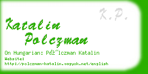 katalin polczman business card